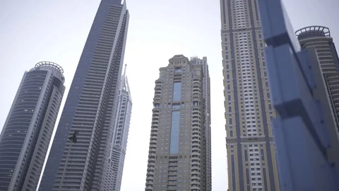 Skyscrapers of Dubai Stock Footage 76292993