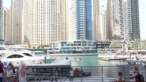 Skyscrapers in Dubai Stock Footage 236973948