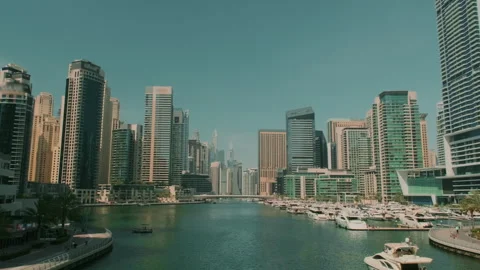 Skyscrapers in Dubai. Stock Footage 252458539