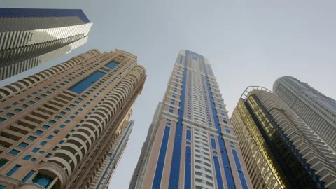 Skyscrapers in Dubai, UAE Stock Footage 220087159