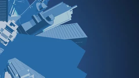 Skyscrapers globe 5 Stock Footage 10803735