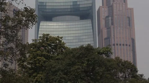 Skyscrapers in Guangzhou China Video stock 59134193