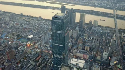 Skyscrapers Ifs In Changsha Stock Footage 200363349