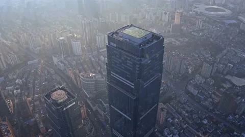 Skyscrapers Ifs In Changsha 스톡 동영상 200366009