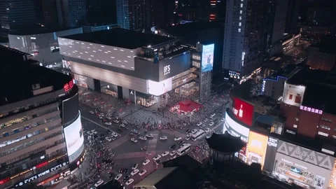Skyscrapers Ifs In Changsha 스톡 동영상 200501977