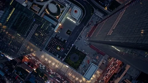 Skyscrapers Ifs In Changsha Video stock 200512563