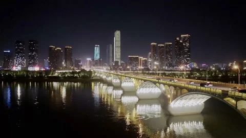 Skyscrapers Ifs In Changsha Vídeo Stock 200685528