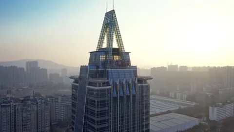 Skyscrapers Ifs In Changsha 스톡 동영상 200747127