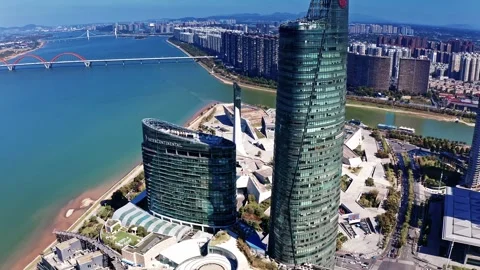 Skyscrapers Ifs In Changsha Stock Footage 220107652