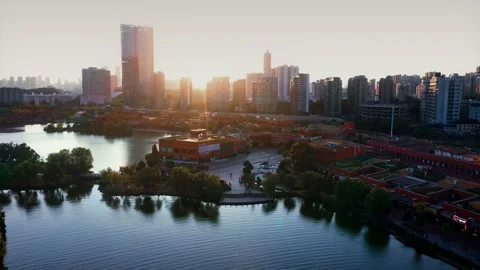 Skyscrapers Ifs In Changsha Stock Footage 220110824
