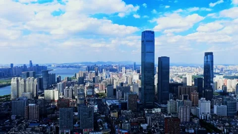 Skyscrapers Ifs In Changsha Stock Footage 220111327