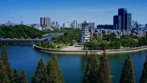 Skyscrapers Ifs In Changsha Vídeo Stock 220134247
