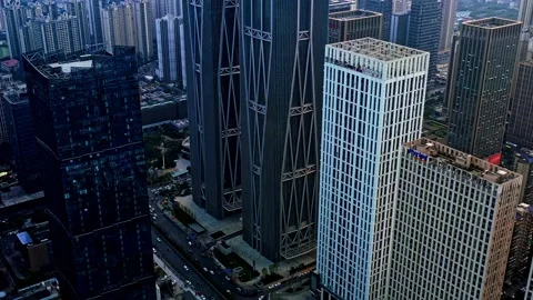 Skyscrapers Ifs In Changsha Stock Footage 220184057