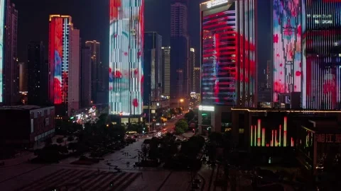 Skyscrapers Ifs In Changsha Stock Footage 220199329
