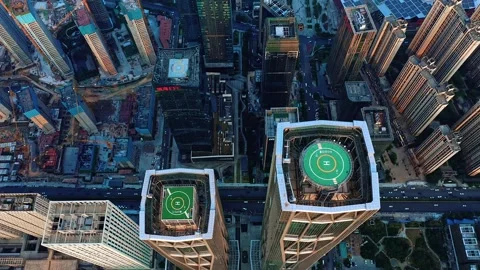 Skyscrapers Ifs In Changsha 스톡 동영상 220201383