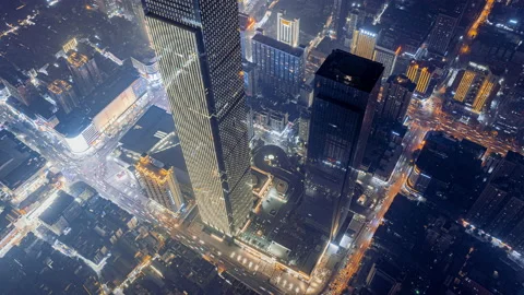 Skyscrapers Ifs In Changsha Stock Footage 221831548