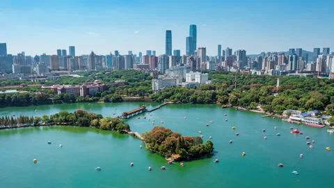 Skyscrapers Ifs In Changsha Vídeo Stock 224220965