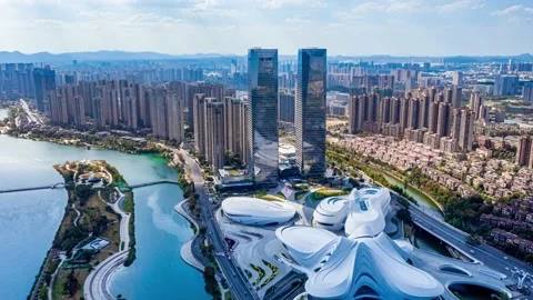 Skyscrapers Ifs In Changsha Stock-Footage 225075669