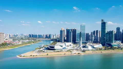 Skyscrapers Ifs In Changsha Stock Footage 225077795