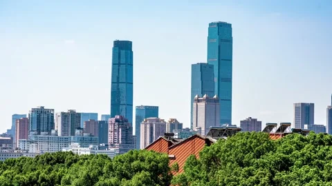 Skyscrapers Ifs In Changsha Stock Footage 225083711