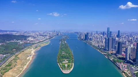 Skyscrapers Ifs In Changsha Video stock 225086245