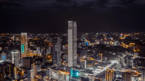 Skyscrapers Ifs In Changsha Stock Footage 234584475