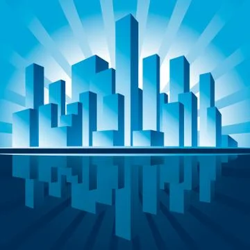 Skyscrapers Stock Illustration