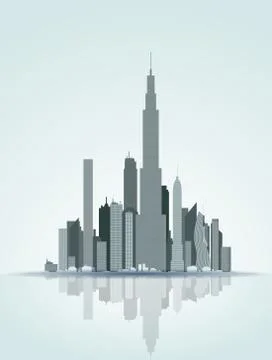 Skyscrapers Stock Illustration