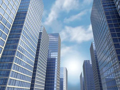 Skyscrapers Stock Illustration