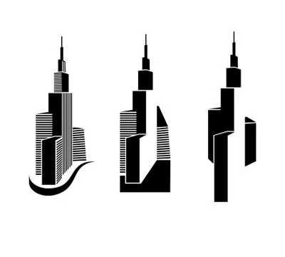 Skyscrapers Stock Illustration