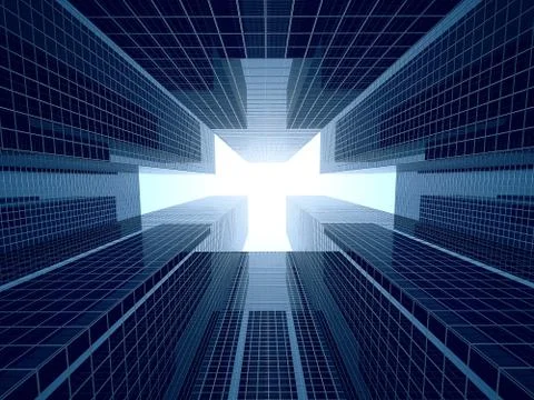 Skyscrapers Stock Illustration