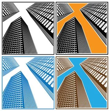 Skyscrapers Stock Illustration