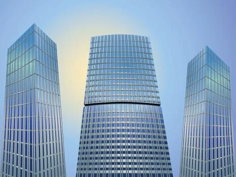 Skyscrapers Stock Illustration