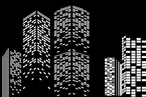 Skyscrapers Stock Illustration