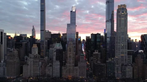 Skyscrapers long pull in shot Stock Footage 286053891