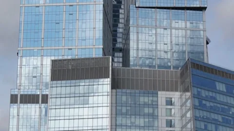 Skyscrapers, motion from down to up Stock Footage 8692512