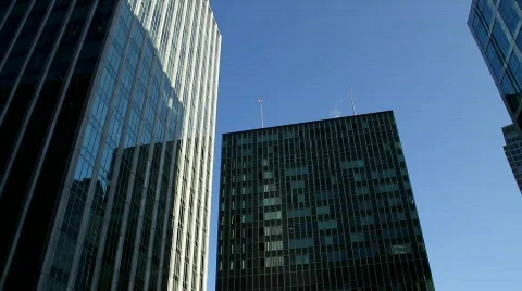 Skyscrapers Pan 2 - 7D Stock Footage 795874
