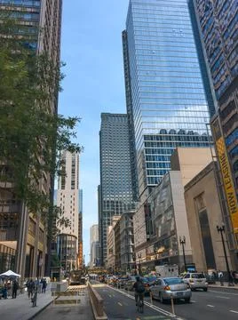 The skyscrapers path Stock Photos