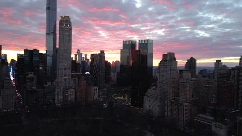 Skyscrapers pull in shot Stock Footage 286053956