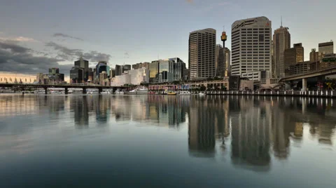 Skyscrapers Reflection Video stock 31988304