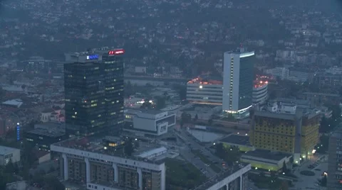 Skyscrapers. Sarajevo. 스톡 동영상 8685111