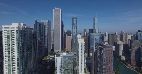 Skyscrapers Сhicago Stock Footage 74457442