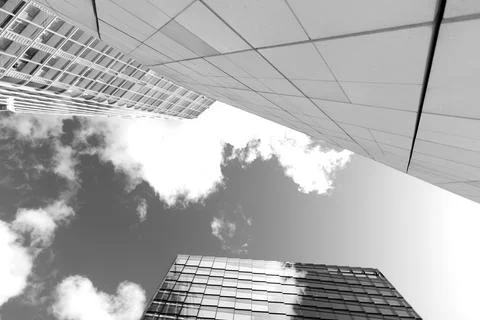 Skyscrapers, Sky, &amp; Clouds Stock Photos