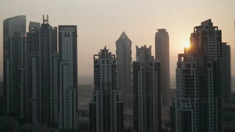 Skyscrapers at sunset 스톡 동영상 167736072