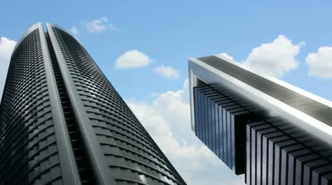 Skyscrapers timelapse Stock Footage 22022262