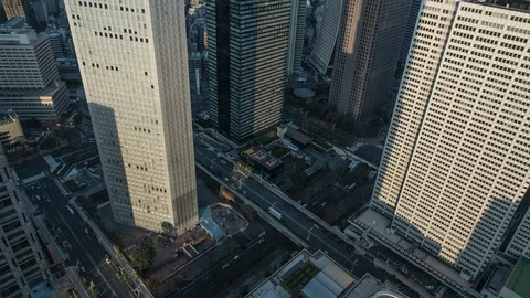The skyscrapers of Tokyo Stock Footage 77922331
