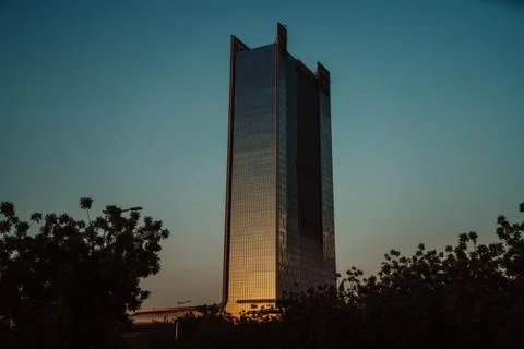 Skyscrapper during the sunset light Fotos de archivo