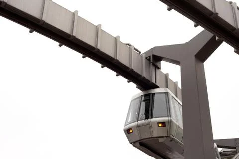 Skytrain and its elevated guideway on white Stock Photos