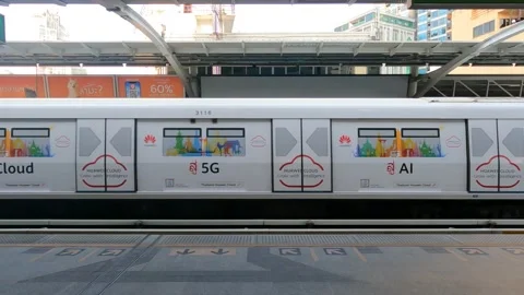 Skytrain is leaving Stock Footage 194443590