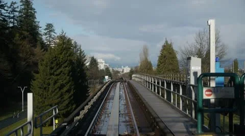 Skytrain Ride From Station Stock-Footage 10786081